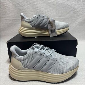 Adidas Light Gray and Cream Sneakers